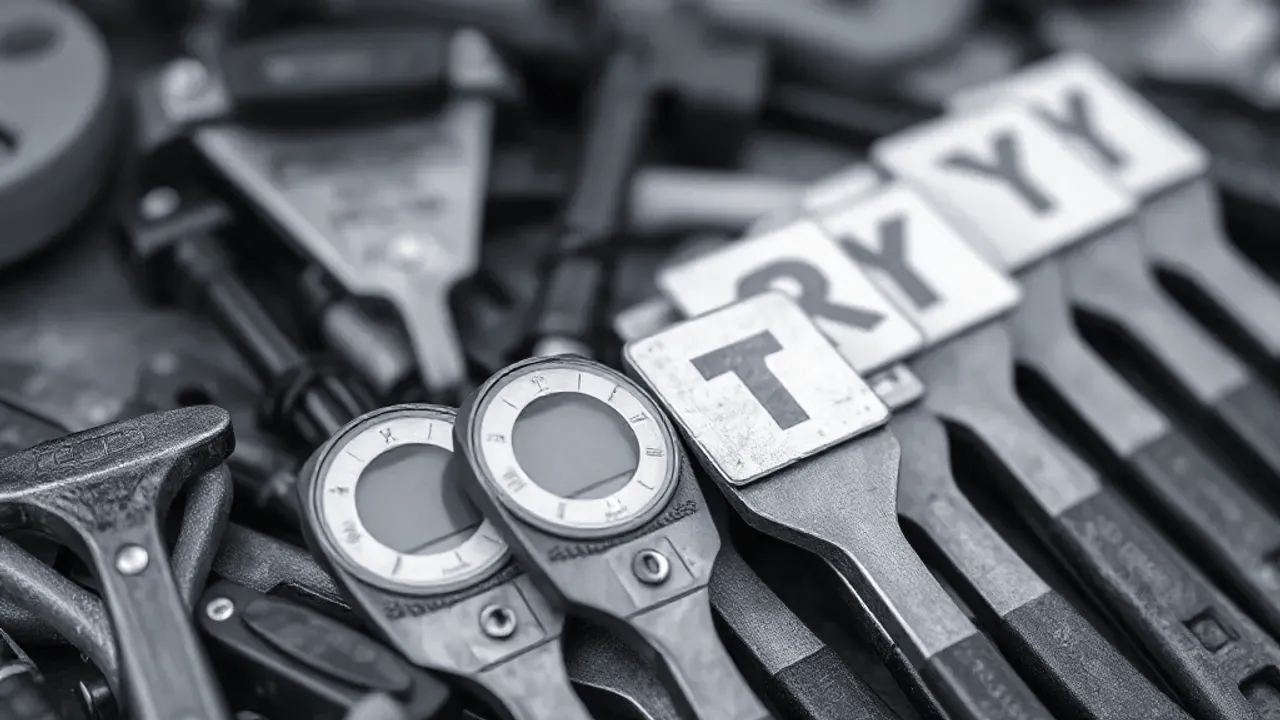 Tools and site markers used in Manchester Airport private hire transfer